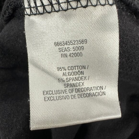 Basic Editions Womens Black Long Sleeve Top Size XL - Picture 4 of 4